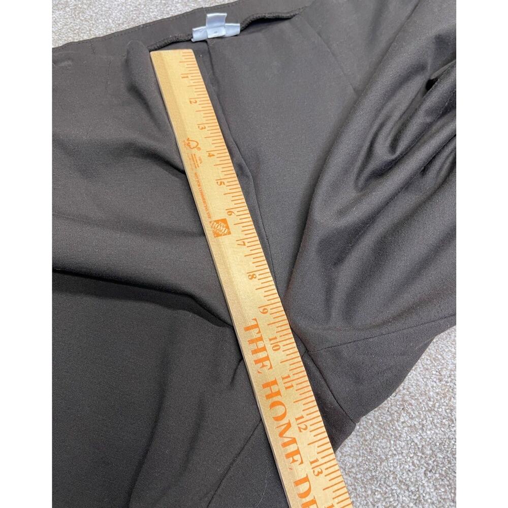 Elevated Basic Neutral J. Jill Slim Leg Trousers Size Medium Tall Espresso Ponte - Picture 6 of 14